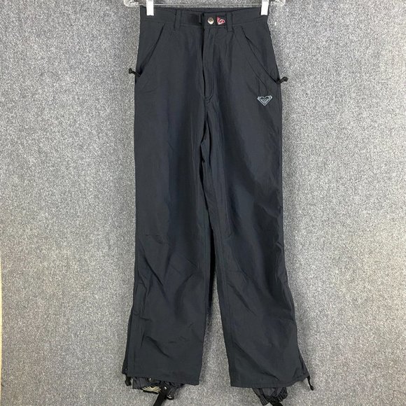 Roxy by Quicksilver Snow Pants Women's Small 100% Nylon Winter S Black - Picture 1 of 8